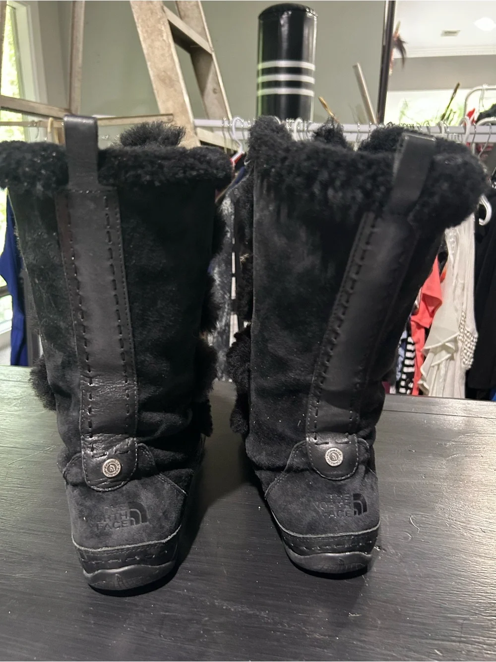 The North Face faux fur